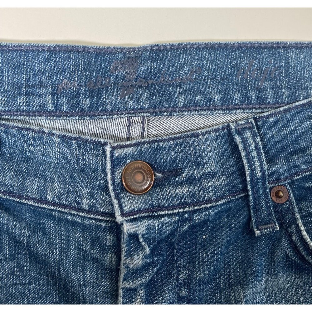 7 For All Mankind Jeans Women's DOJO Bermuda Shorts in Medium wash - Picture 3 of 7